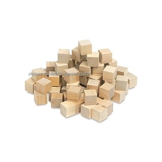 bộ 100 khối gỗ mộc 2.5cm