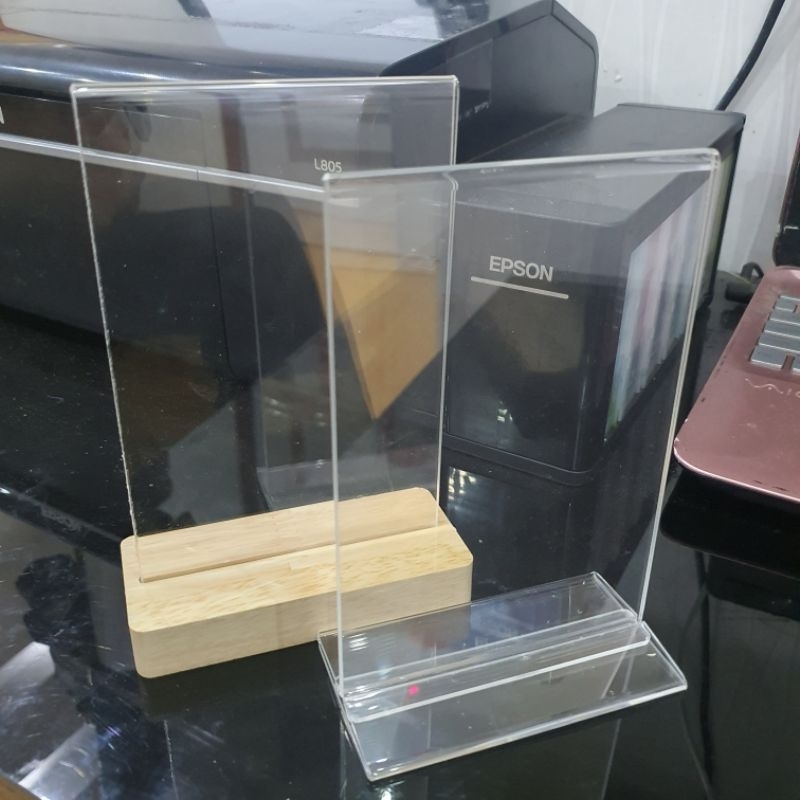Menu mica để bàn A4,A5,A6. Menu mã QR code mica
