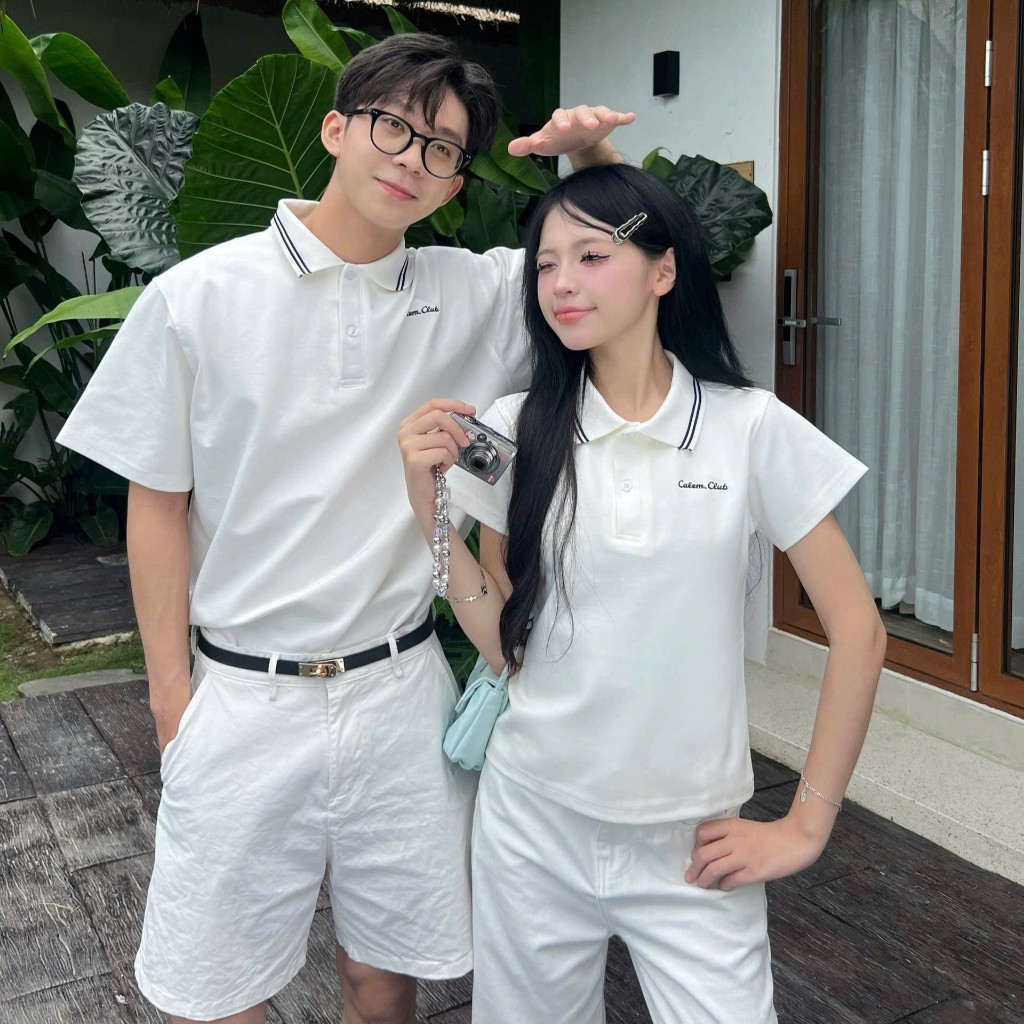 Calem club - Áo POLO Tennis Core sport vibes vải cotton dày dặn Nam Nữ | BigBuy360 - bigbuy360.vn