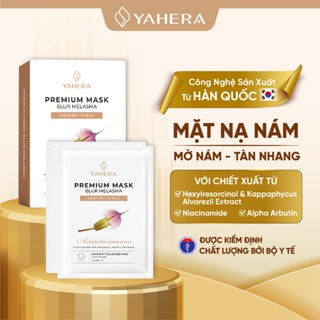 Hộp 10 mặt nạ nám thạch nước dừa tươi YAHERA Premium Mask Blur Melasma làm mờ vết thâm,nám,tàn nhang