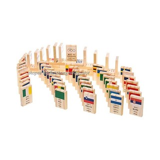 100 QUÂN CỜ DOMINO gỗ CÁC QUỐC GIA