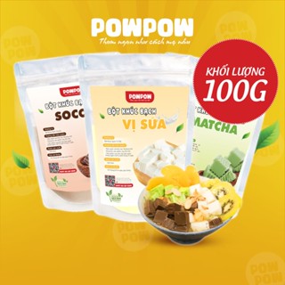Bột khúc bạch gói 100g dẻo mềm thơm ngon vị Sữa Socola Matcha POWPOW
