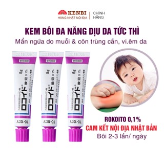 Kem bôi muỗi, mụn, ghẻ ngứa cho bé Rokoito 0,1% Nhật bản giúp giảm cảm giác ngứa và khó chịu cho bé