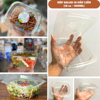   Rẻ  50 Hộp nhựa nắp gài tiện lợi đủ size đựng salad thức ăn bánh kẹo mứt tết siêu sang đẹp hamburger vịt gà 