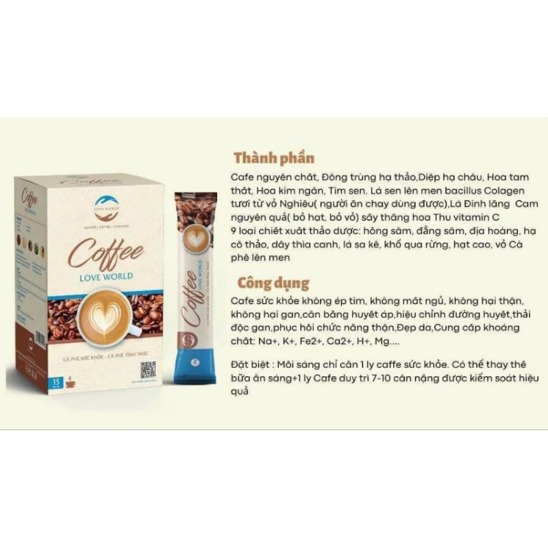 Nutrition Coffee( rỉnh táo, giảm mỡ, tăng sức đề kháng)