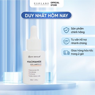 Serum niacinamide 20% AVO - Giúp cấp ẩm, sáng da, giảm thâm và chống lão hóa 30ml