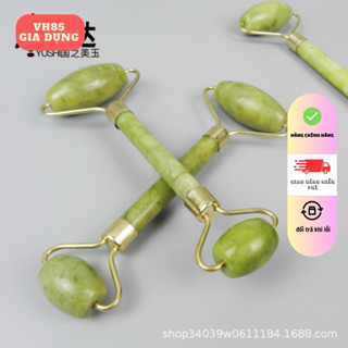 Cây lăn bằng đá ngọc dùng để mát xa mặt, đá lăn mặt 2 đầu cao cấp