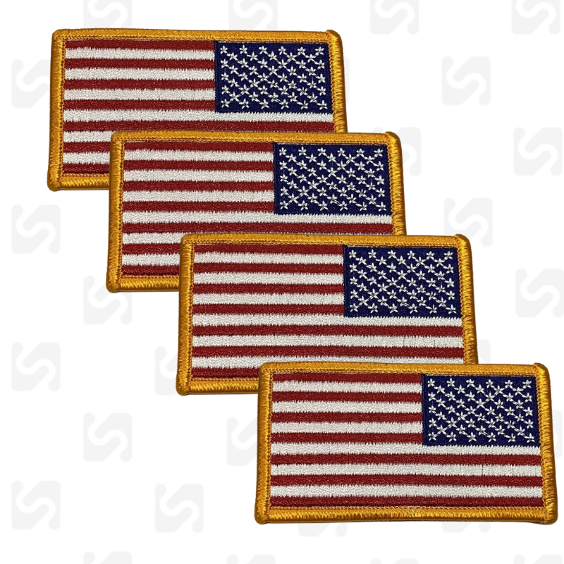 Patch cờ Mỹ chuẩn hàng cấp phát để may quần áo mũ balo