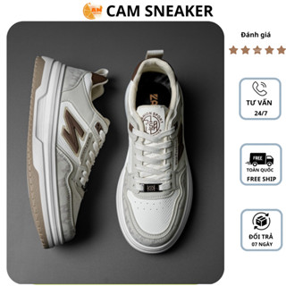 Giày Thể Thao Nam QC21,Giày Chữ N Nâu Thời Trang Hàng Trung C.Cấp CAM SNEAKER Mẫu Mới 2024