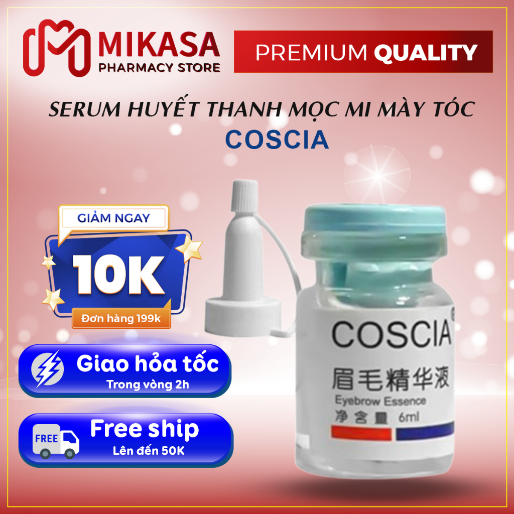 Serum Huyết Thanh Mọc Lông Mày, Râu, Tóc COSCIA - Tinh Chât COSCIA Kích Mọc Lông Mày, Râu, Tóc