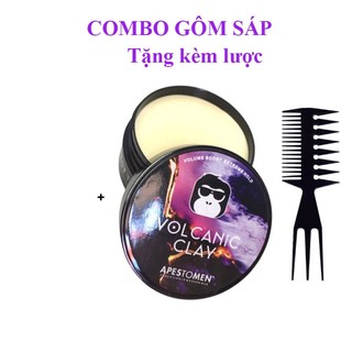 Combo Sáp vuốt tóc VCN, Gôm xịt tóc Luxurious lukavo