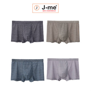 Combo 4 quần boxer lụa băng nam J-me, thoải mái, mềm mịn và thoáng khí JM822SH