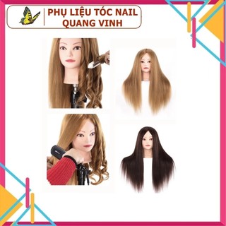 Đầu ken manocanh làm tóc (có tóc thật)