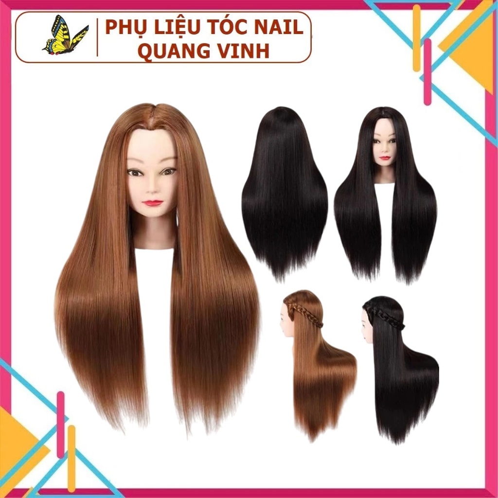Đầu ken manocanh làm tóc (có tóc thật)