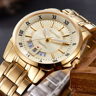 Đồng hồ nam sunrise dm771swa size 42mm dây thép không gỉ có fullbox