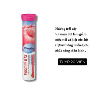Viên sủi Mivolis vitamin tổng hợp hỗ trợ tăng cường hệ miễn dịch 20 viên - Hàng Đức