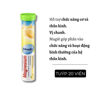 Viên sủi Mivolis vitamin tổng hợp hỗ trợ tăng cường hệ miễn dịch 20 viên - Hàng Đức