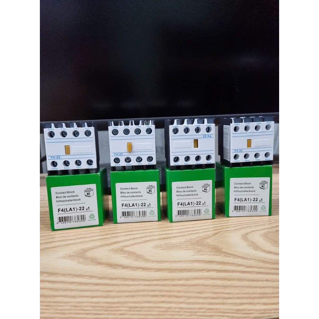 Tiếp điểm phụ khởi động từ F4-11 ( 1NO + 1NC ) , F4-22 ( 2NO + 2NC) , Tiếp điểm contactor Rayuu