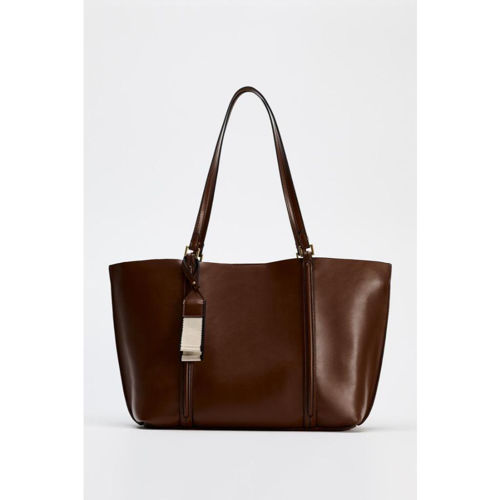 (𝑨𝑼𝑻𝑯𝑬𝑵𝑰𝑪) TZR17 TÚI SHOPPER ZARA, túi size to, túi xách,túi hãng, túi ZARA