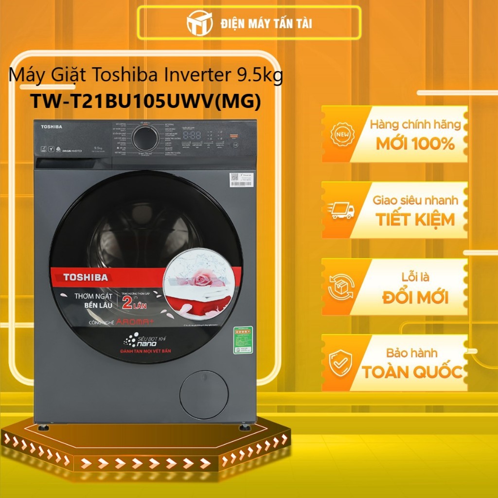 TW-T21BU105UWV(MG) - Máy Giặt Toshiba Inverter 9.5 Kg TW-T21BU105UWV(MG) - GIAO TOÀN QUỐC