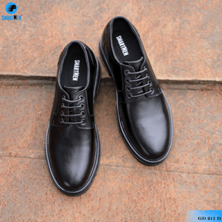 Giày thể thao Tăng chiều cao Da bò SMARTMEN GD211 Đen