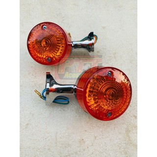 CẶP XI NHAN SAU XE CUB 86 ( HÀNG ĐẸP ) - ĐẾ NHỰA XI BÓNG