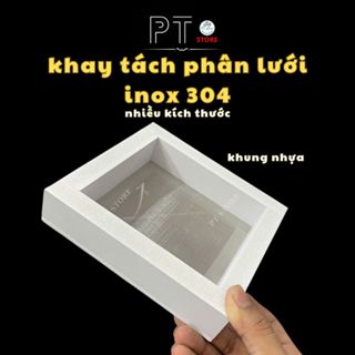 Khay Tách Phân Cá Khung Nhựa Lưới inox 304 không rỉ