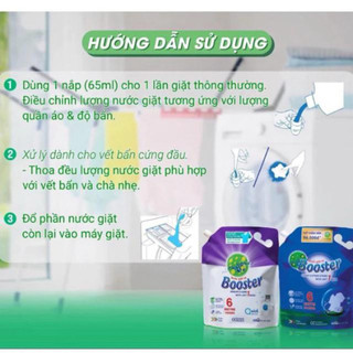 NƯỚC GIẶT Booster 3.6kg cực thơm, giặt xong tay vẫn lưu hương thơm tới nhiều giờ sau đó.