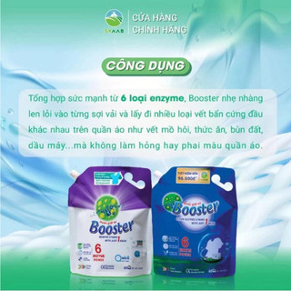 NƯỚC GIẶT Booster 3.6kg cực thơm, giặt xong tay vẫn lưu hương thơm tới nhiều giờ sau đó.