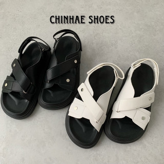 Dép quai hậu sandal quai chéo cao cấp tăng chiều cao 3,5cm phong cách Ulzzang cho nữ đi hằng ngày dsi học đi làm đi chơi