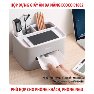 Hộp đựng giấy ăn ECOCO E1602 đa năng cao cấp