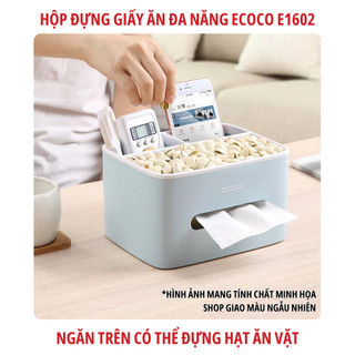 Hộp đựng giấy ăn ECOCO E1602 đa năng cao cấp