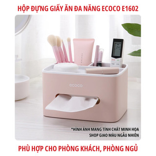 Hộp đựng giấy ăn ECOCO E1602 đa năng cao cấp