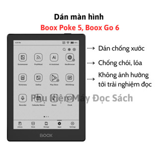 Dán Màn Hình Boox Poke 5, Boox Go 6, Boox Savi 6, Boox Poke 6 Đen