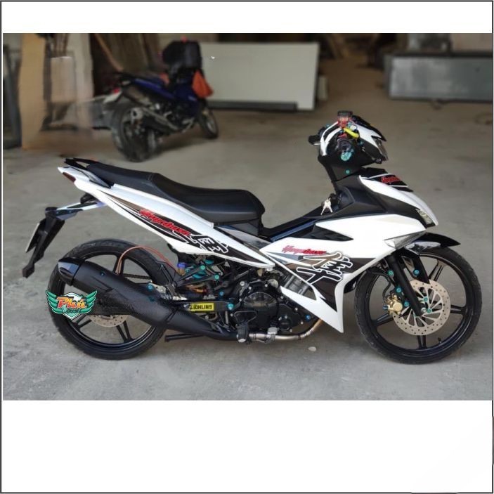 Tem rời Exciter 150 Trắng đen Hayabusa Nhật bản EX 150