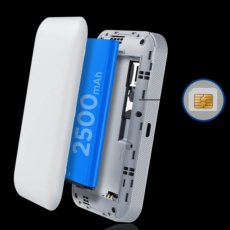 Phát wifi từ sim 4G TCL LINKZONE MW42L1 pin 2500mah - phát ổn định tối đa 10 máy (trắng)