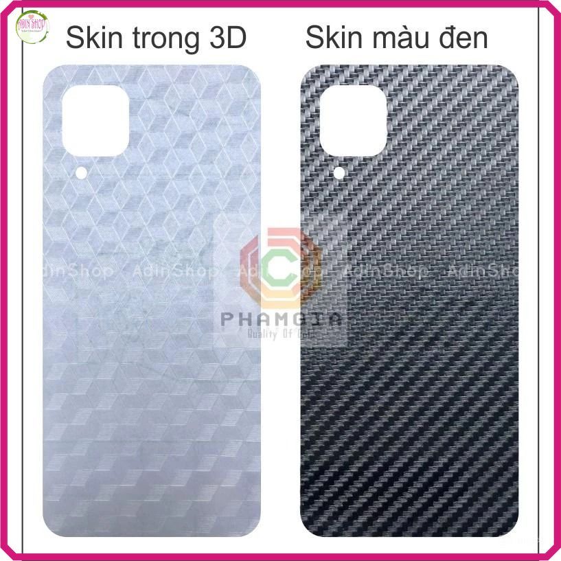 Miếng dán mặt lưng skin carbon Samsung A12