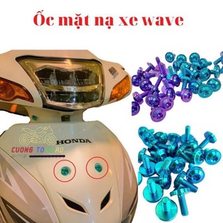 Ốc titan gr5 gắn full dàn áo wave 100-110
