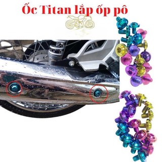 Ốc titan gr5 gắn full dàn áo wave 100-110