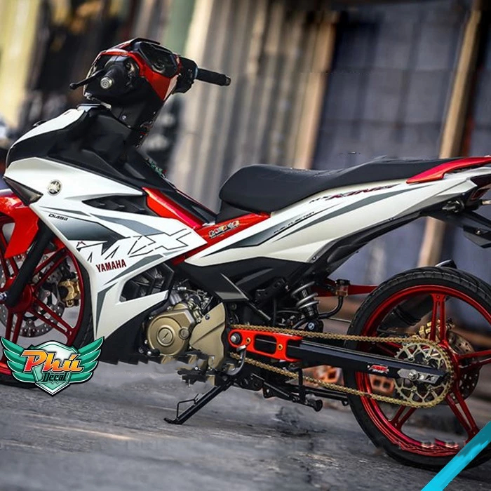 Tem rời EX 150 MX 2019 trắng đỏ (P) -1