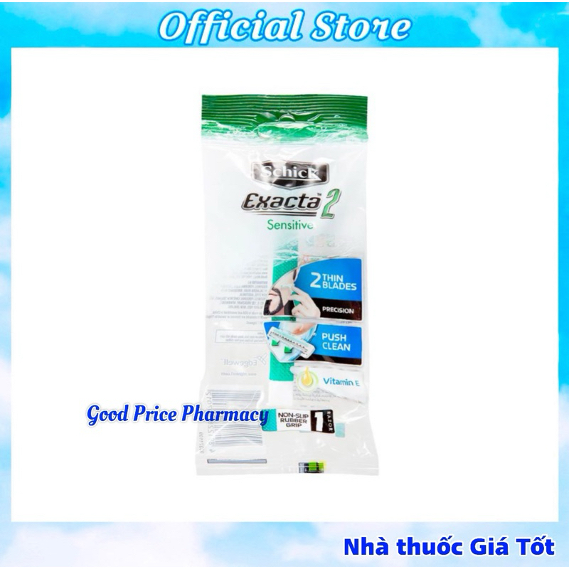 Dao Cạo Râu Schick Extra 2 Sensitive Dành Cho Da Nhạy Cảm (Gói 1 Cái)