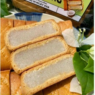  Bánh dừa nướng   bánh dừa xà lam nướng thủ công  hộp 12 bánh 
