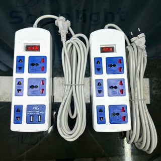 Ổ Cắm Đa Năng Honjianda Mã 0436, Có Cổng Sạc USB Công Suất Tối Đa 10A 2500W