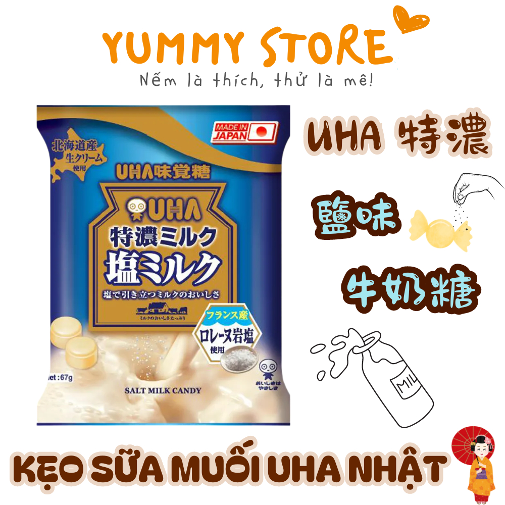 Kẹo Sữa Muối UHA Nhật Bản