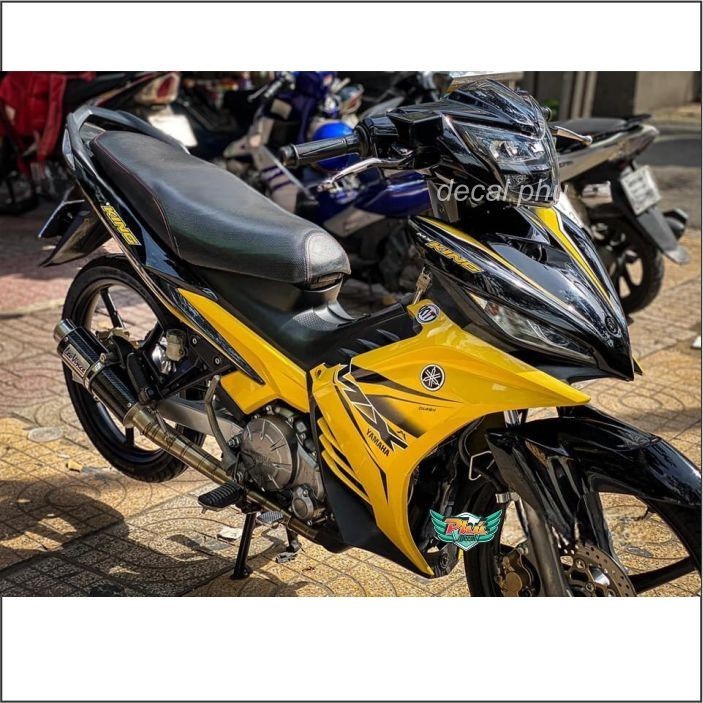 Tem Exciter 135 vàng đen  MX KING (D)