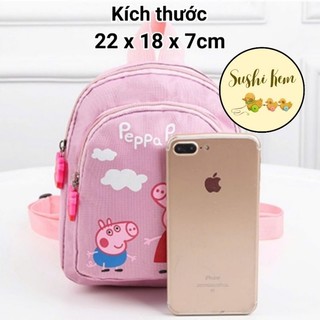 (FreeShip) Balo trẻ em Heo Peppa, Ba lô cho bé