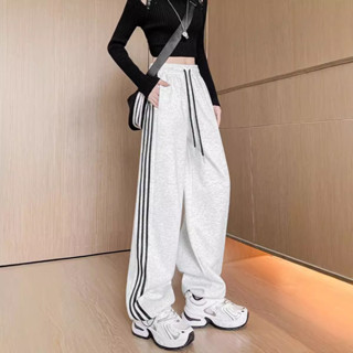 Quần Nỉ Ống Rộng 3 sọc nam nữ chất nỉ 2 da dày dặn mềm mại không xù dễ mặc dễ phối đồ