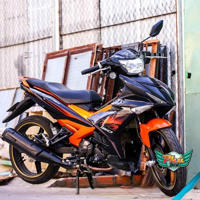 Tem rời EX 150 RC 2019 cam đen