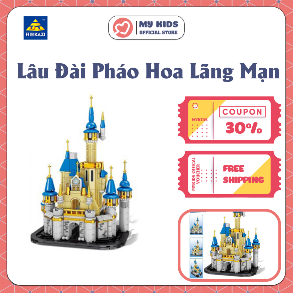 Đồ Chơi Lắp Ráp Lâu Đài Pháo Hoa Lãng Mạn – KAZI 98725