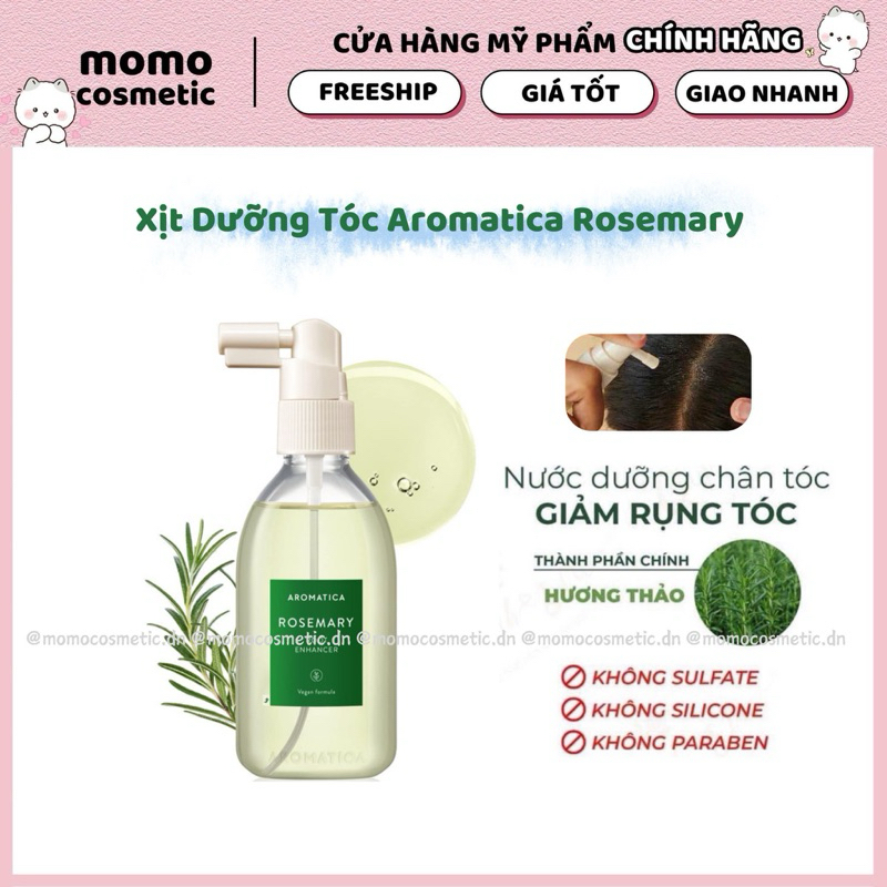 Xịt dưỡng tóc Aromatica Rosemary Root Enhancer 100ml